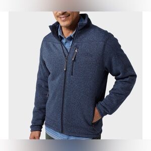 Stio Men's Wilcox Fleece Jacket Sturdy Blue Heather NWT